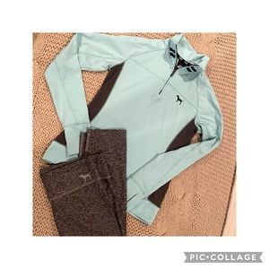 VS PinkUltimate Workout Thumbhole to and 3/4 Yoga Pant